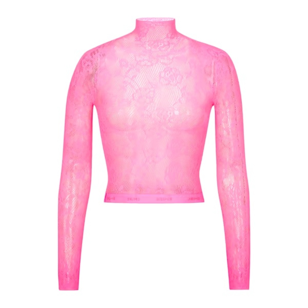 SKIMS Knit lace top